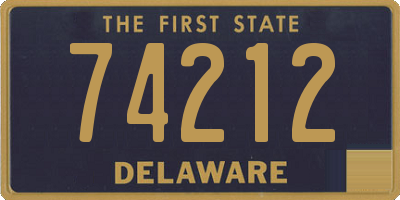 DE license plate 74212