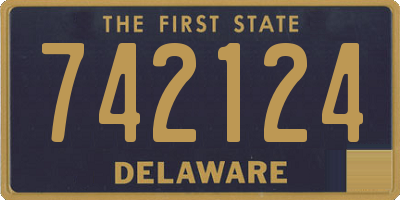 DE license plate 742124
