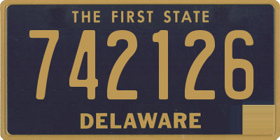 DE license plate 742126