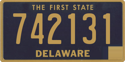DE license plate 742131