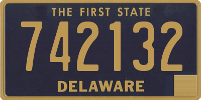 DE license plate 742132