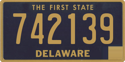 DE license plate 742139