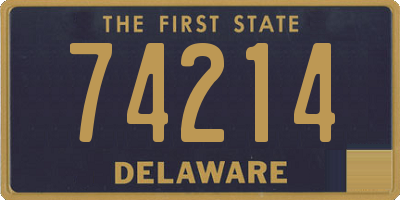 DE license plate 74214