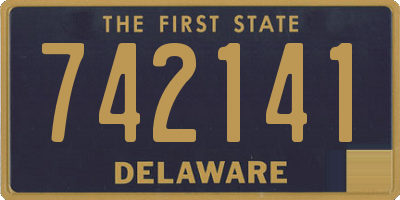 DE license plate 742141