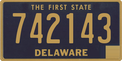 DE license plate 742143