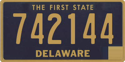 DE license plate 742144