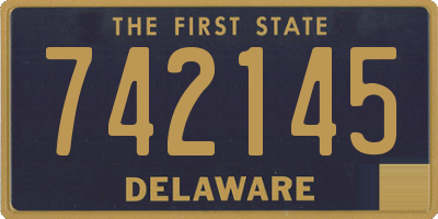 DE license plate 742145