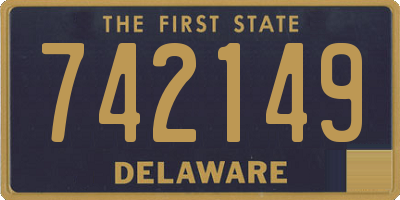 DE license plate 742149