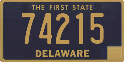 DE license plate 74215
