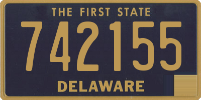 DE license plate 742155