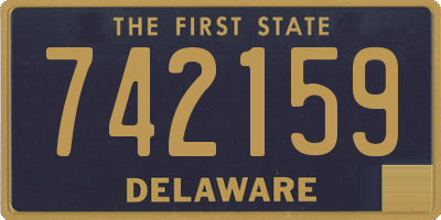 DE license plate 742159