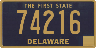 DE license plate 74216
