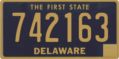 DE license plate 742163