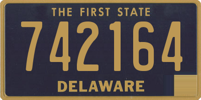 DE license plate 742164