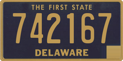 DE license plate 742167