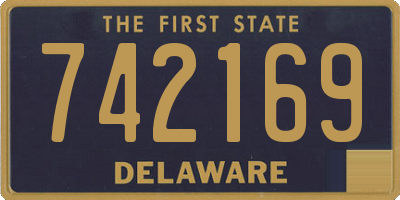 DE license plate 742169