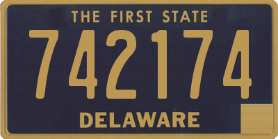 DE license plate 742174