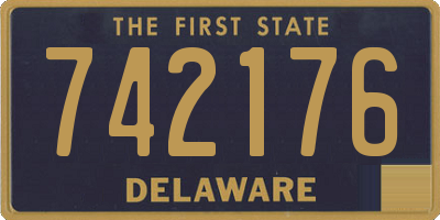 DE license plate 742176