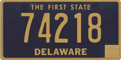 DE license plate 74218