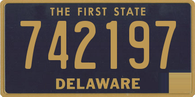 DE license plate 742197