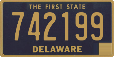 DE license plate 742199