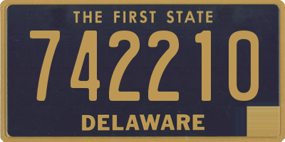 DE license plate 742210