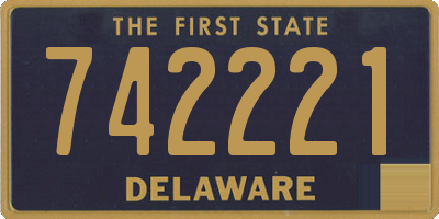 DE license plate 742221