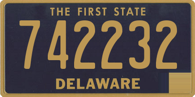 DE license plate 742232