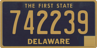 DE license plate 742239