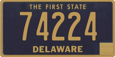 DE license plate 74224