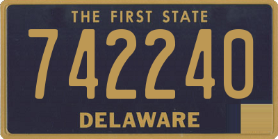 DE license plate 742240