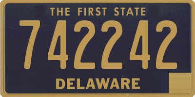 DE license plate 742242