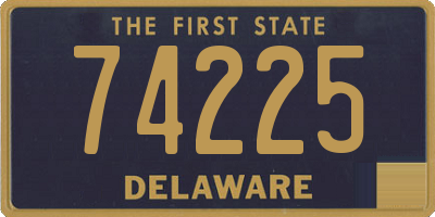 DE license plate 74225