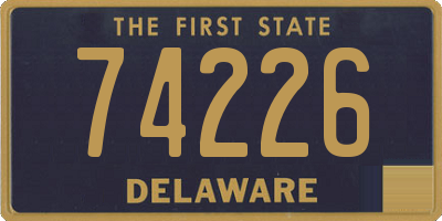 DE license plate 74226