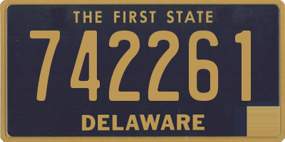DE license plate 742261