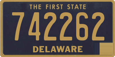 DE license plate 742262