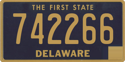DE license plate 742266