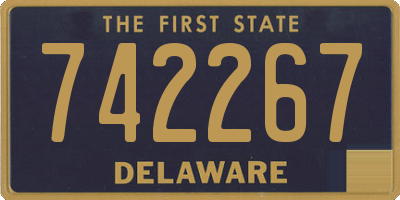DE license plate 742267