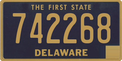 DE license plate 742268