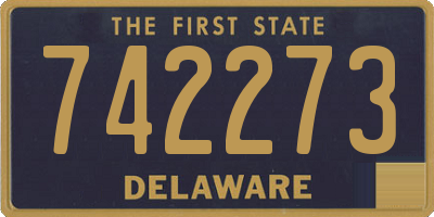 DE license plate 742273