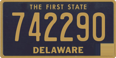 DE license plate 742290