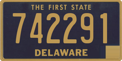 DE license plate 742291