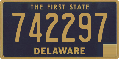 DE license plate 742297