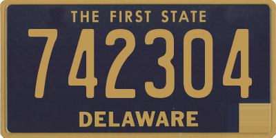 DE license plate 742304