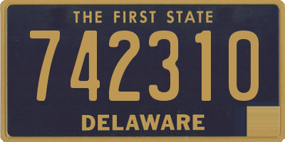 DE license plate 742310
