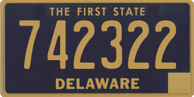 DE license plate 742322