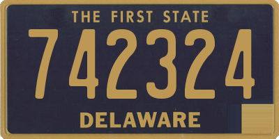 DE license plate 742324