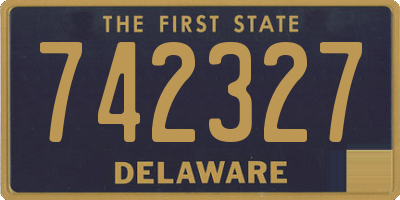 DE license plate 742327