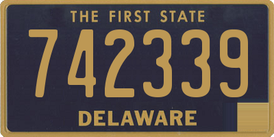 DE license plate 742339