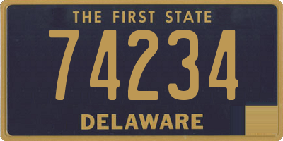DE license plate 74234